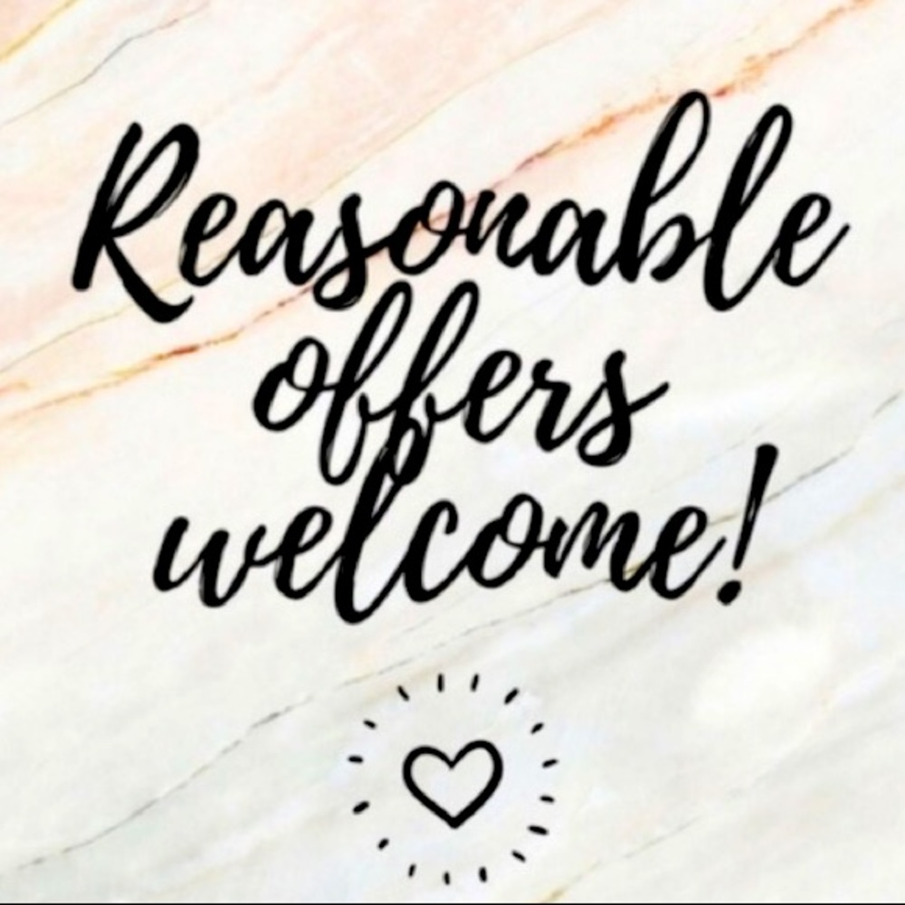 Reasonable offers accepted